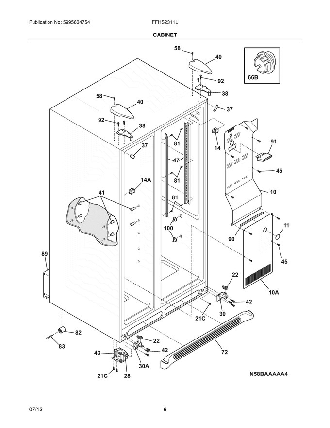 Diagram for FFHS2311LBB