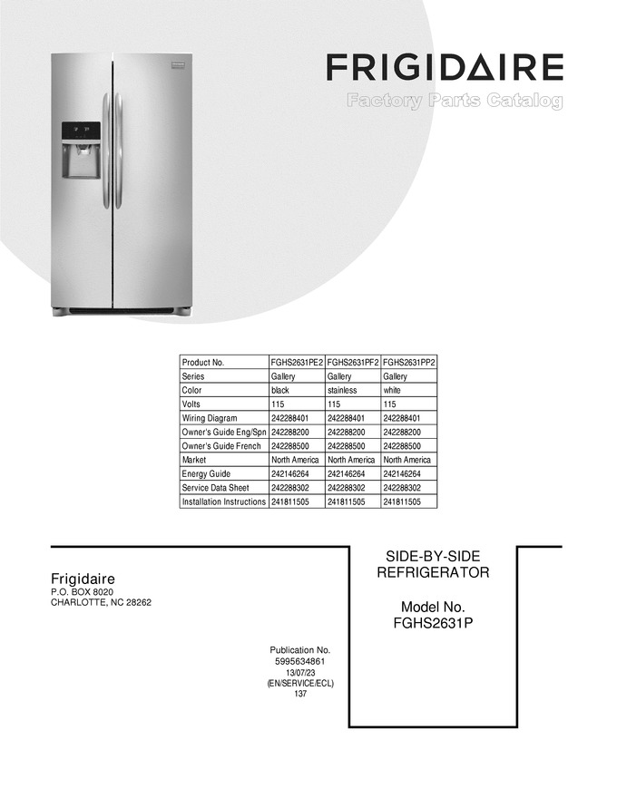Diagram for FGHS2631PF2