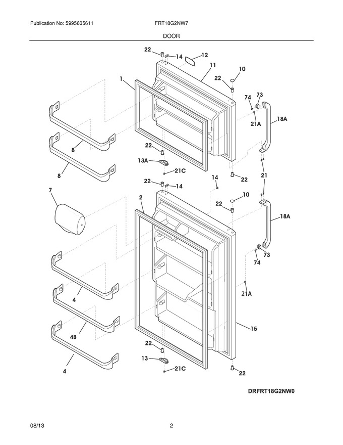 Diagram for FRT18G2NW7