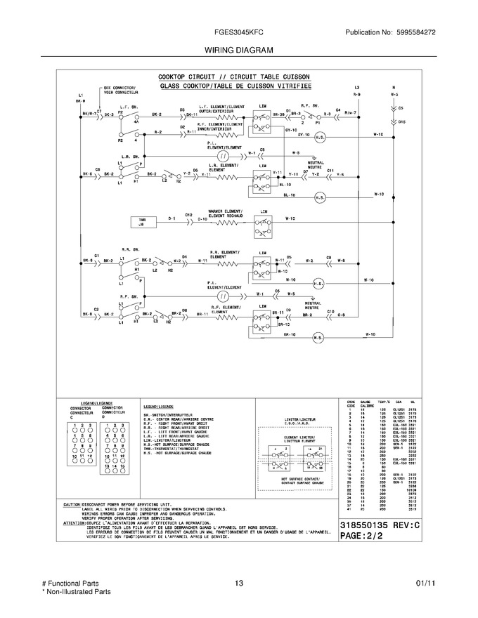 Diagram for FGES3045KFC