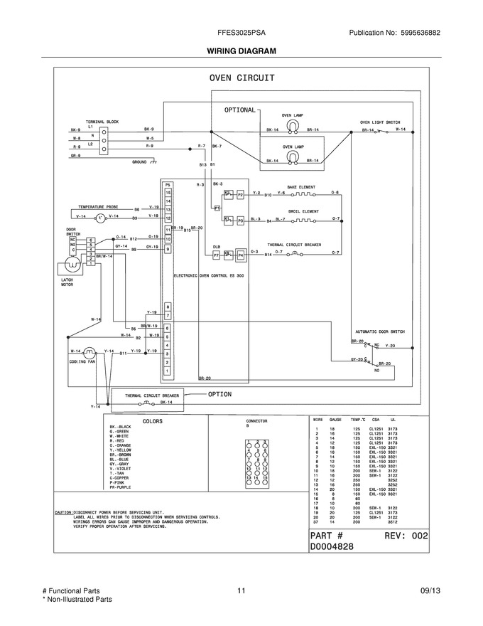 Diagram for FFES3025PSA