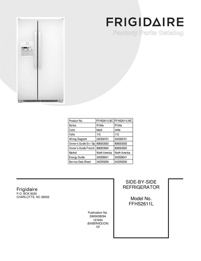 Diagram for FFHS2611LBC