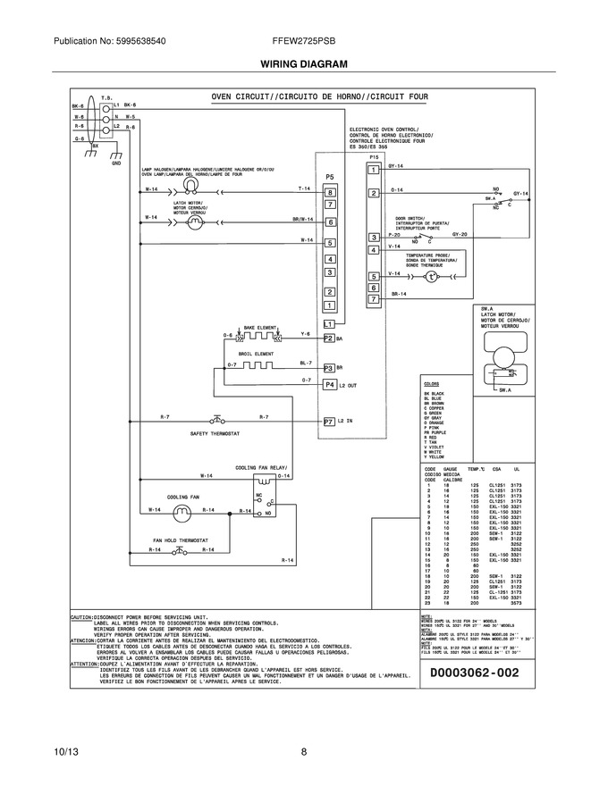Diagram for FFEW2725PSB