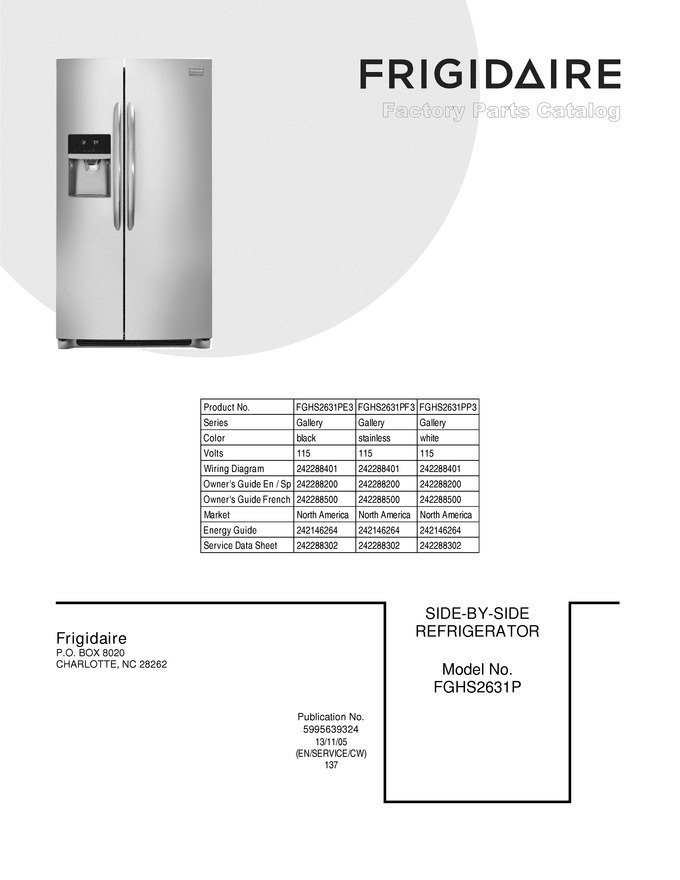Diagram for FGHS2631PP3