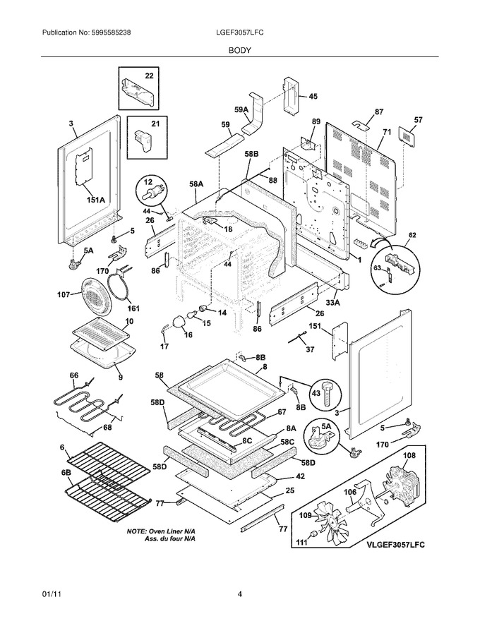 Diagram for LGEF3057LFC