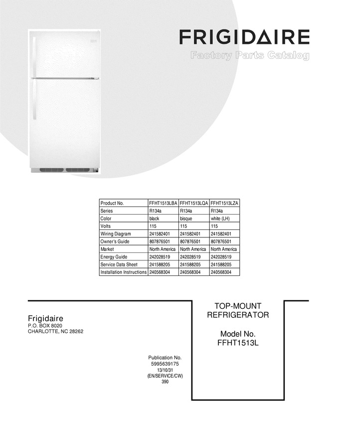 Diagram for FFHT1513LQA