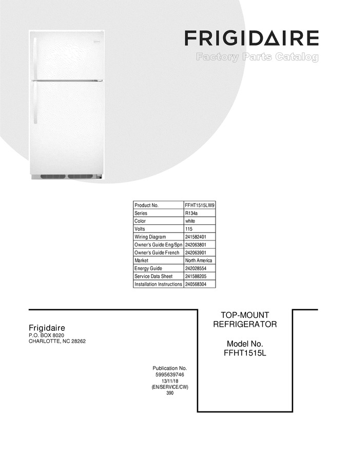 Diagram for FFHT1515LW9