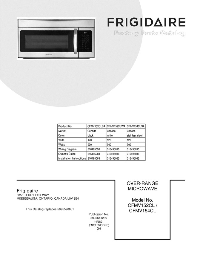 Diagram for CFMV154CLSA