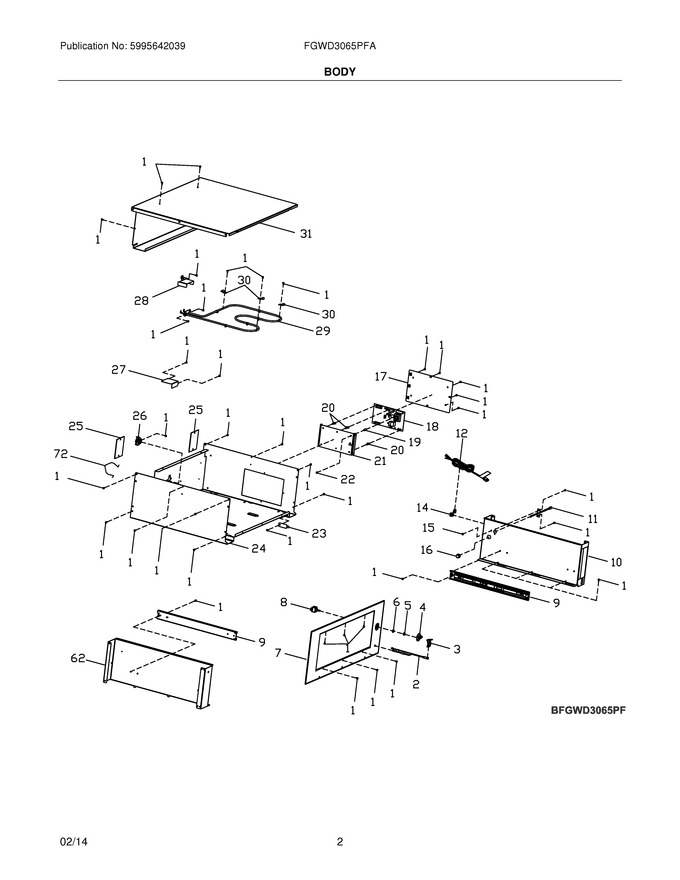 Diagram for FGWD3065PFA