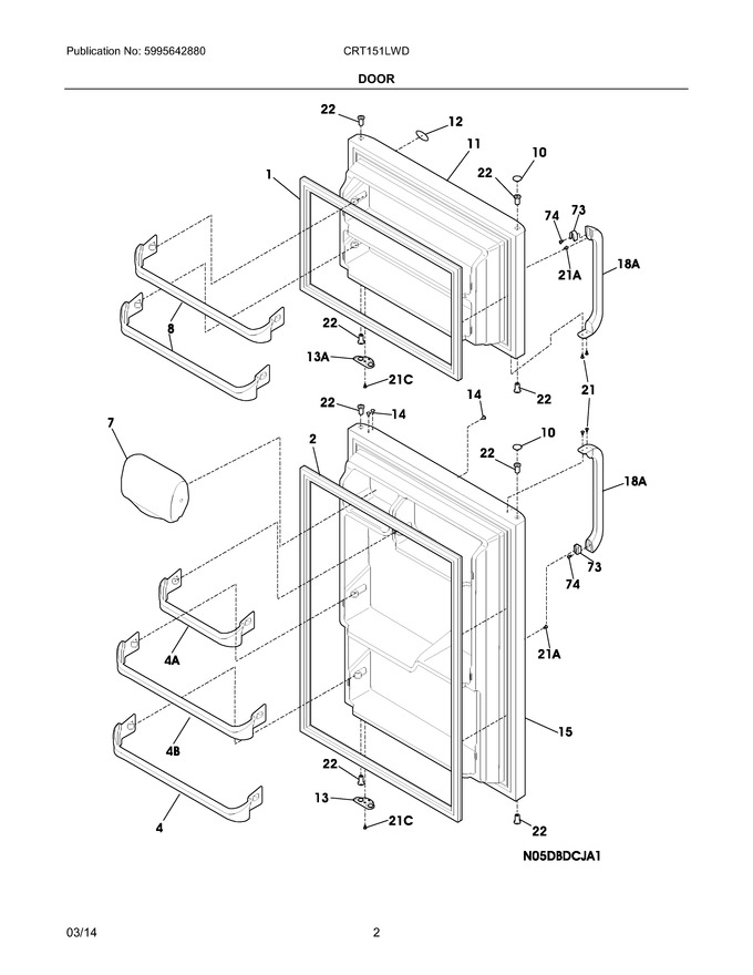Diagram for CRT151LWD