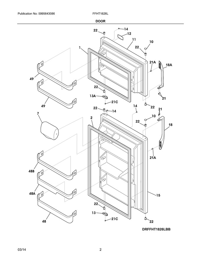 Diagram for FFHT1826LBB