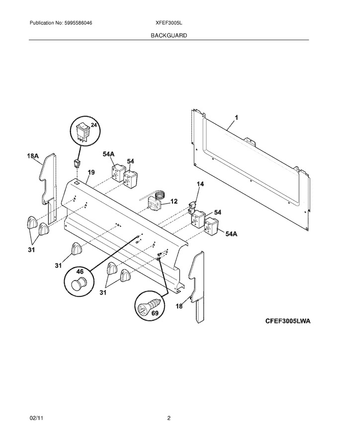 Diagram for XFEF3005LWD