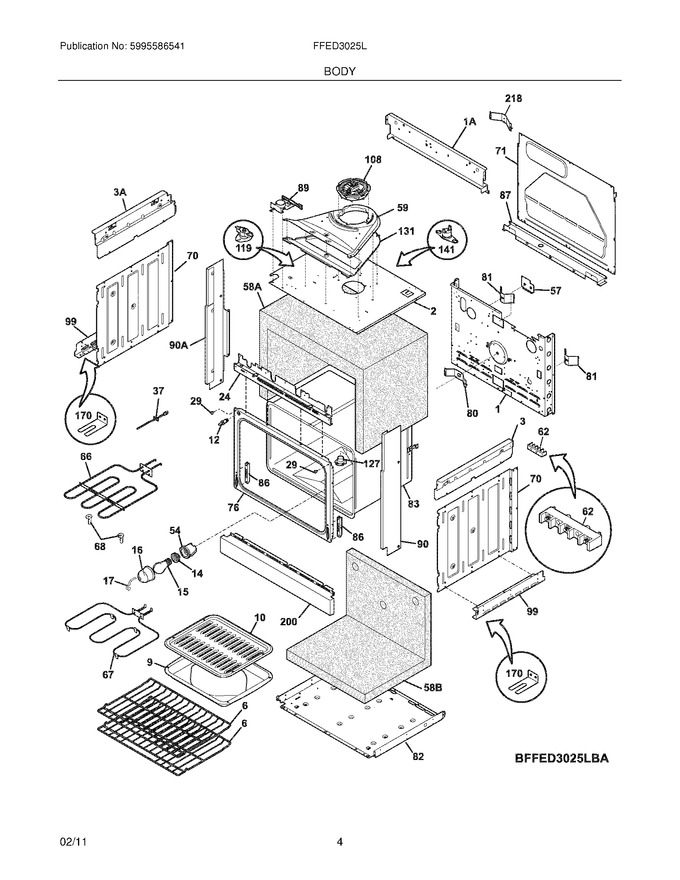 Diagram for FFED3025LWB