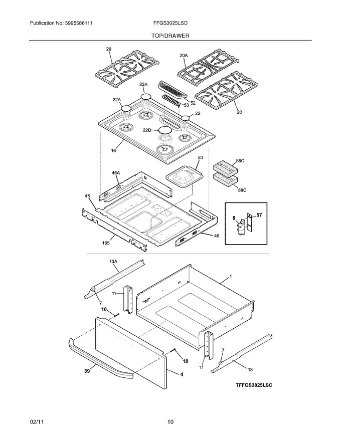 Diagram for FFGS3025LSD