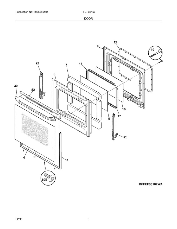 Diagram for FFEF3016LWC