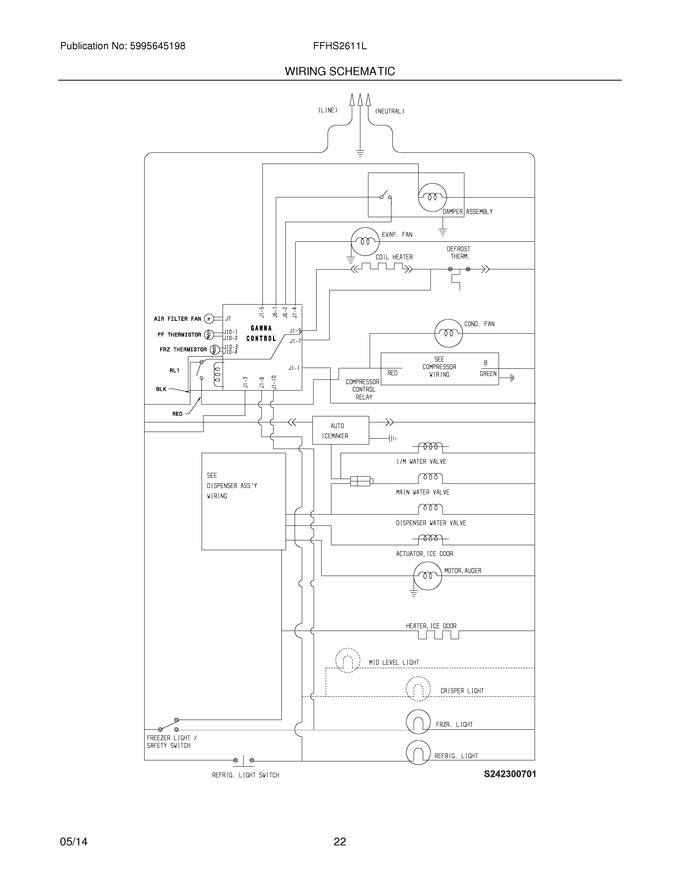 Diagram for FFHS2611LWE