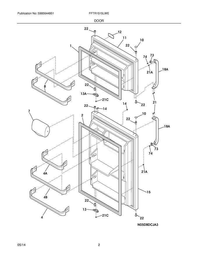 Diagram for FFTR1515LWE