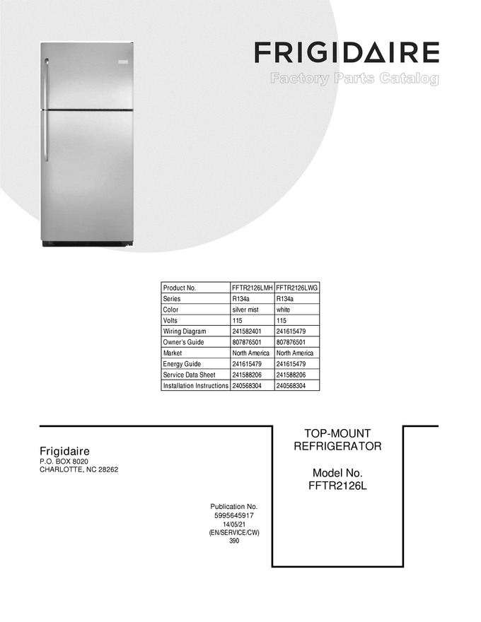 Diagram for FFTR2126LWG