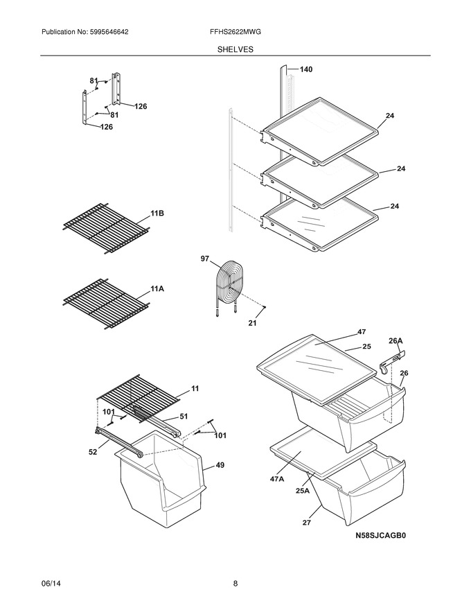 Diagram for FFHS2622MWG