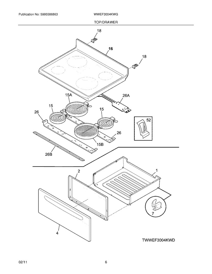 Diagram for WWEF3004KWG