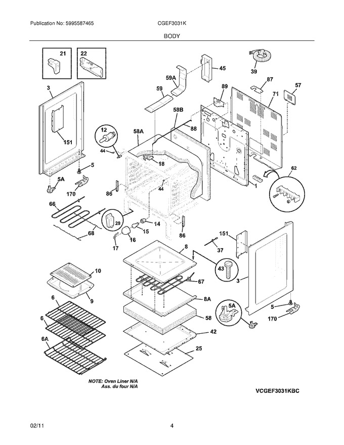 Diagram for CGEF3031KWC