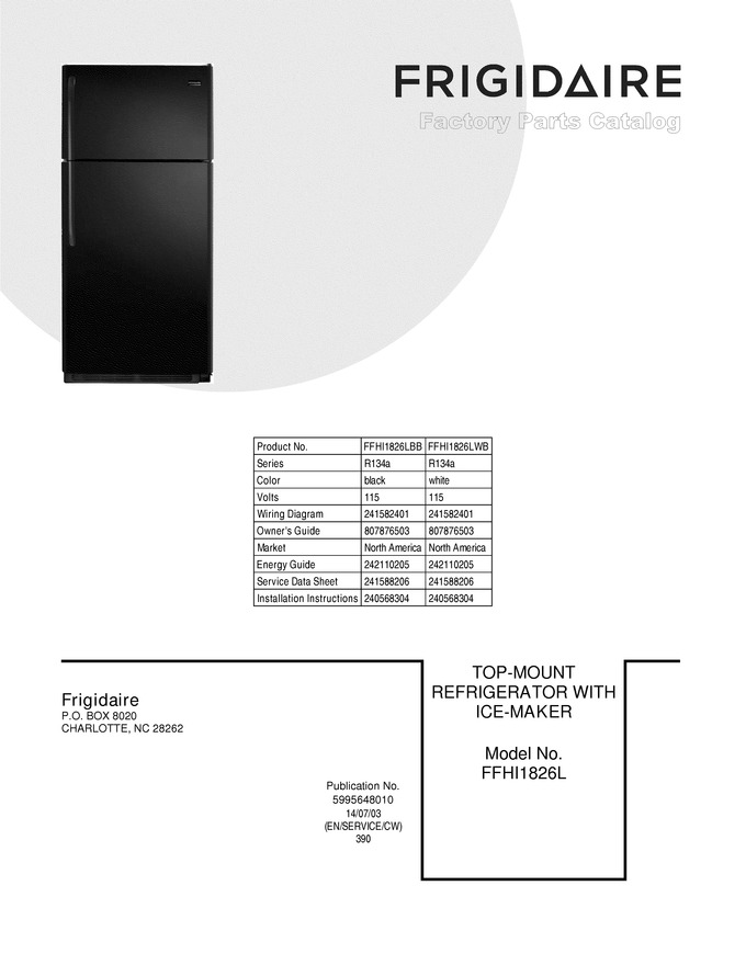 Diagram for FFHI1826LBB