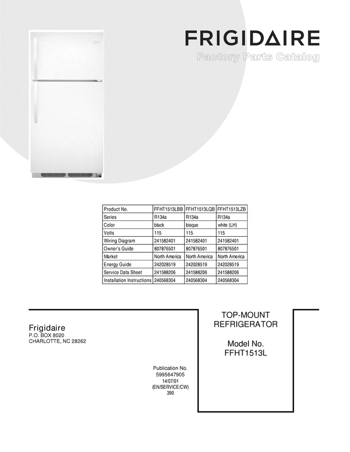 Diagram for FFHT1513LZB