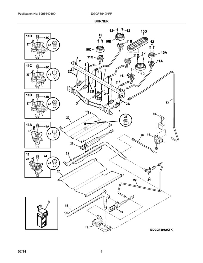 Diagram for DGGF3042KFP