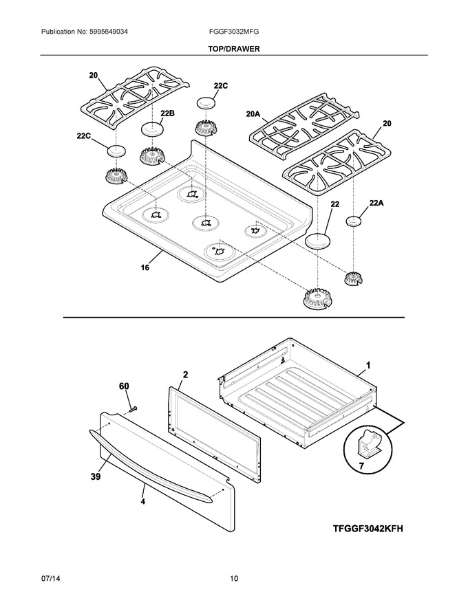 Diagram for FGGF3032MFG
