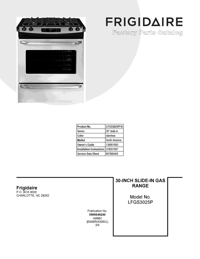 Diagram for LFGS3025PFA