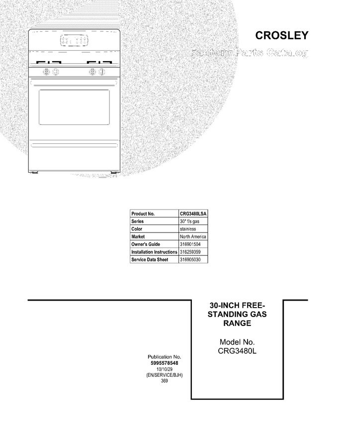Diagram for CRG3480LSA