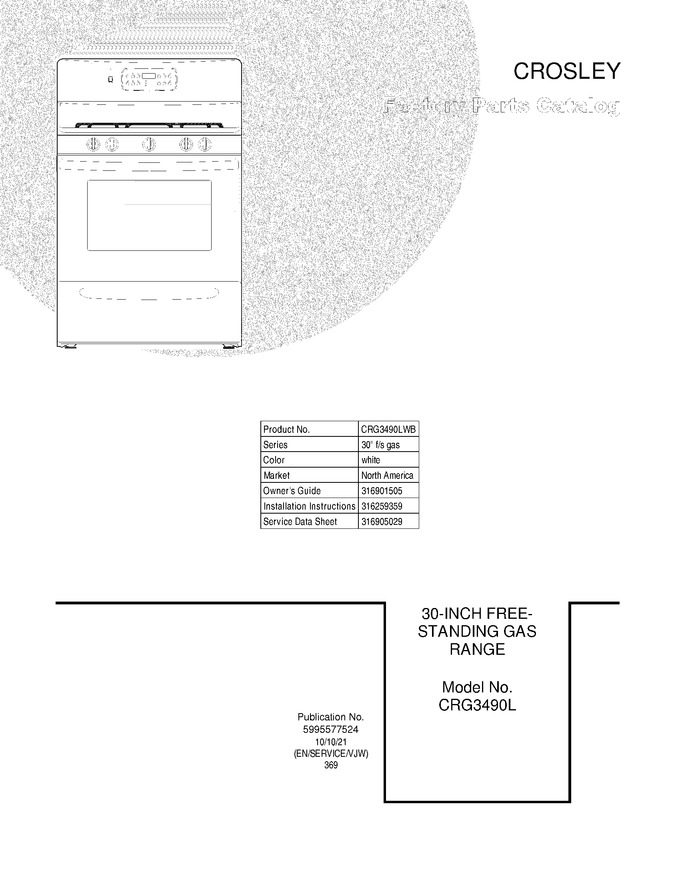Diagram for CRG3490LWB