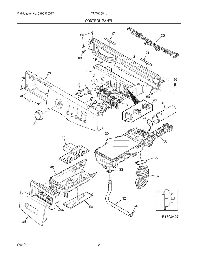 Diagram for FAFW3801LW0