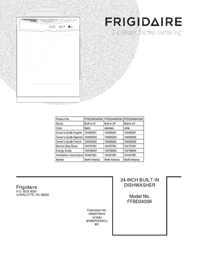Diagram for FFBD2405KB0A