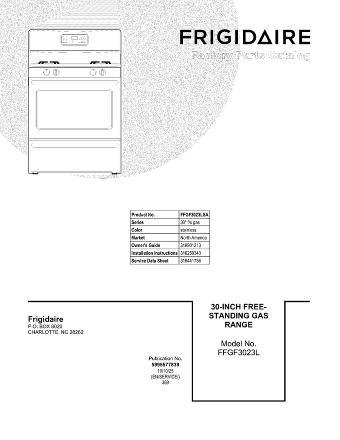 Diagram for FFGF3023LSA