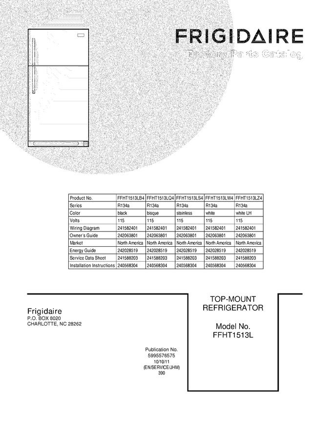 Diagram for FFHT1513LW4