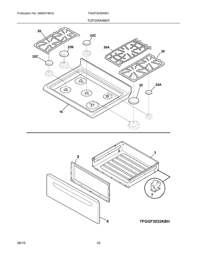 Diagram for FGGF3032KBH