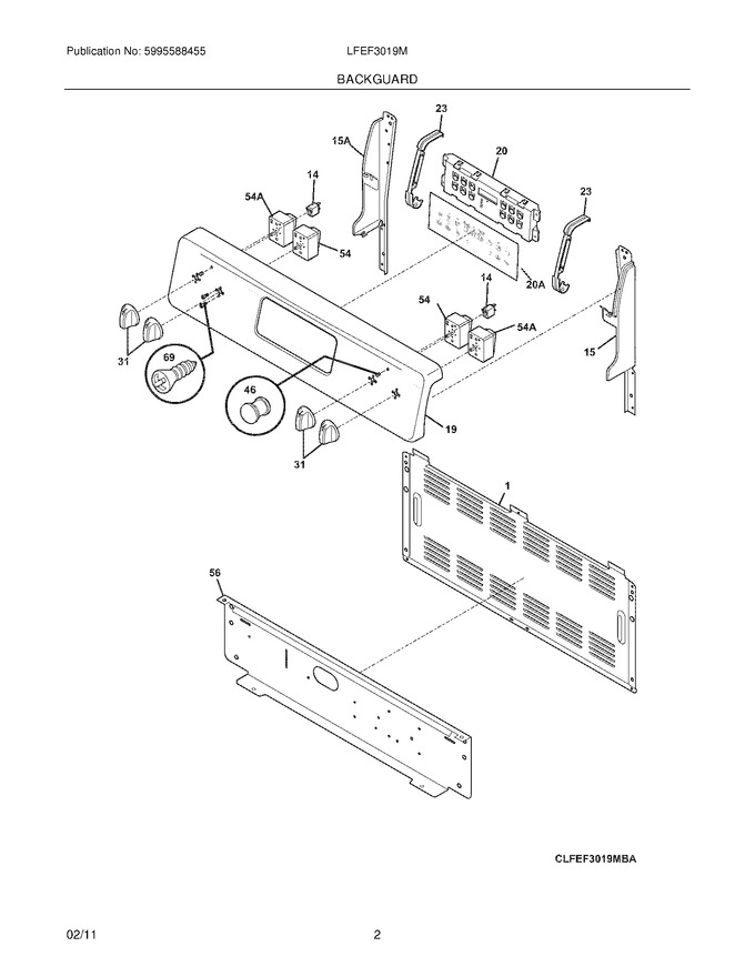 Diagram for LFEF3019MWB