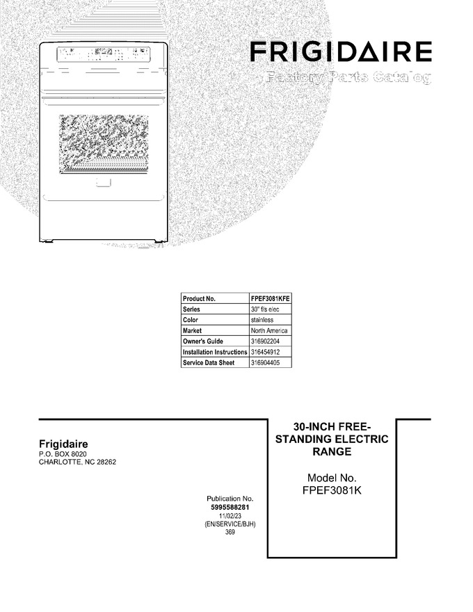 Diagram for FPEF3081KFE