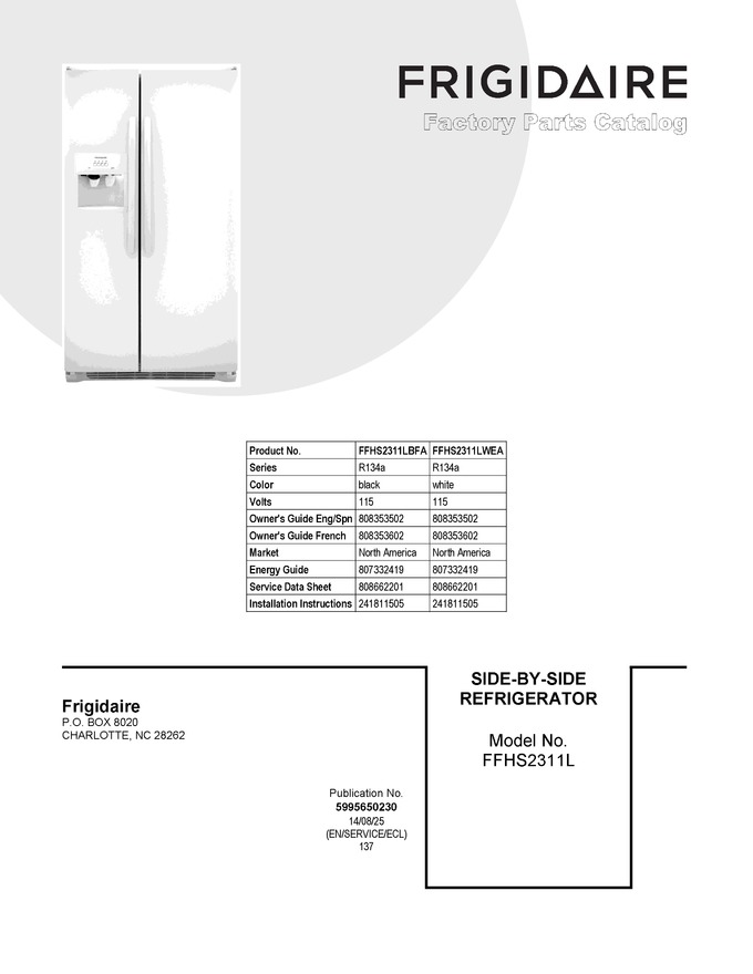 Diagram for FFHS2311LBFA