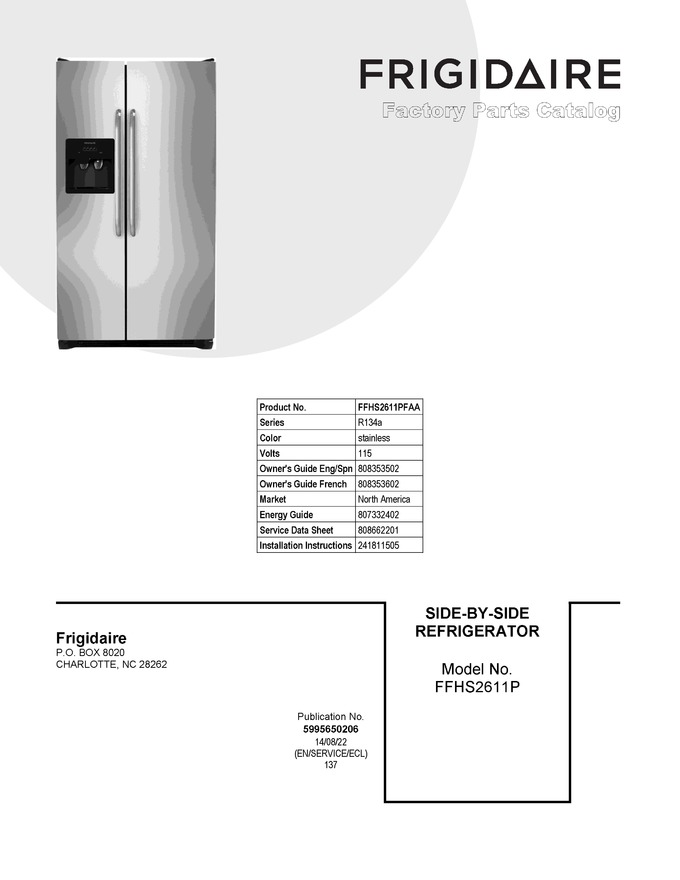 Diagram for FFHS2611PFAA