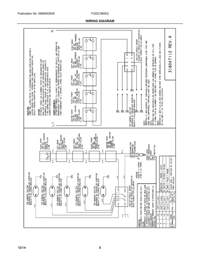 Diagram for FGGC3645QWA