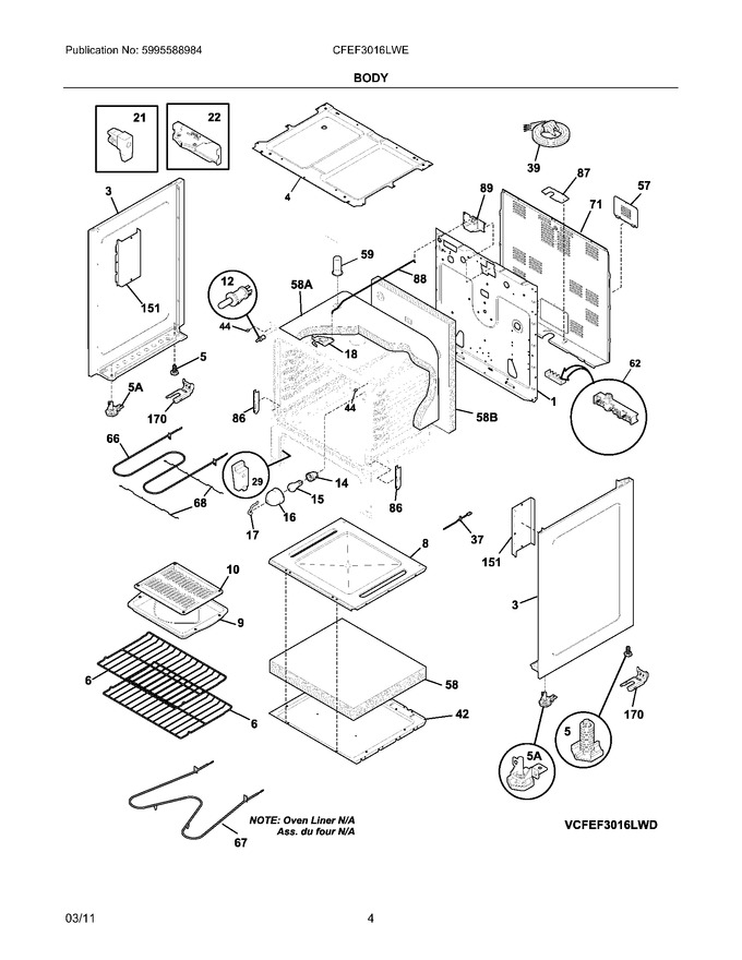 Diagram for CFEF3016LWE