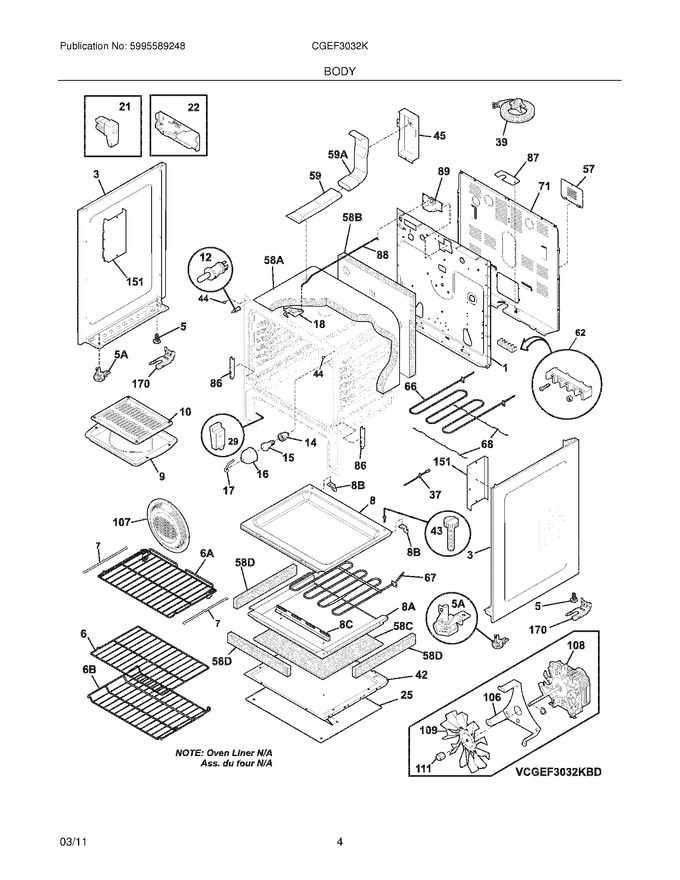 Diagram for CGEF3032KWE
