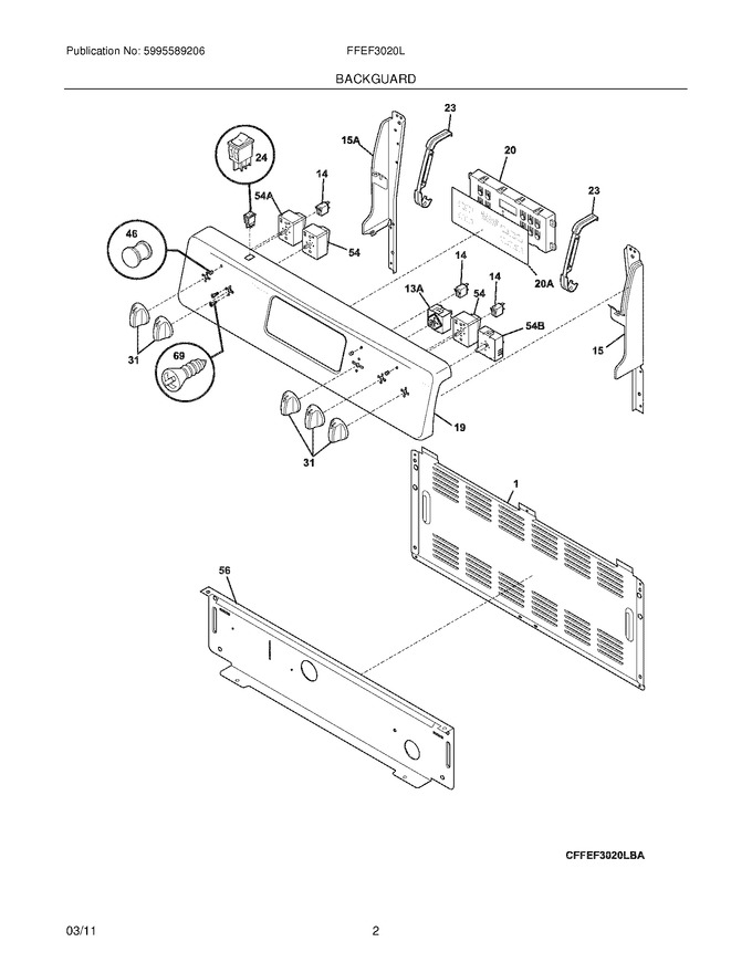 Diagram for FFEF3020LWE