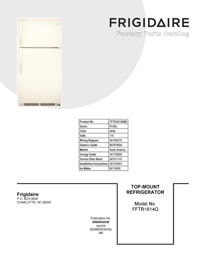 Diagram for FFTR1614QW2