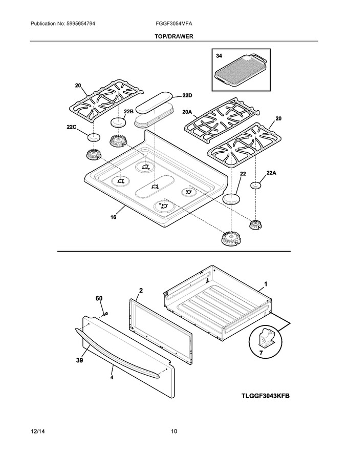 Diagram for FGGF3054MFA