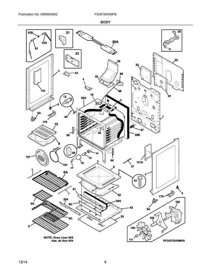 Diagram for FGGF3054MFB