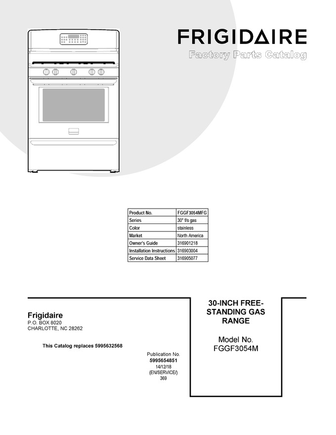 Diagram for FGGF3054MFG