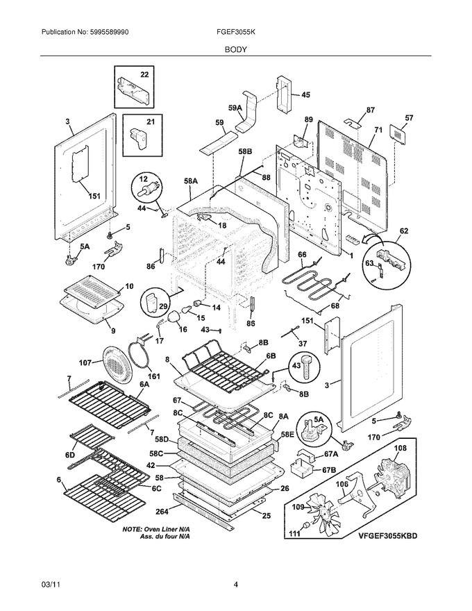 Diagram for FGEF3055KWE